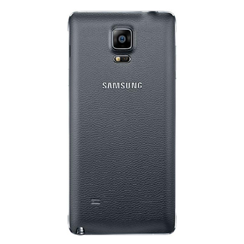 Refurbished Samsung Galaxy Note 4 in black rear view