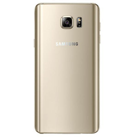 Refurbished Samsung Galaxy Note 5 in gold rear view