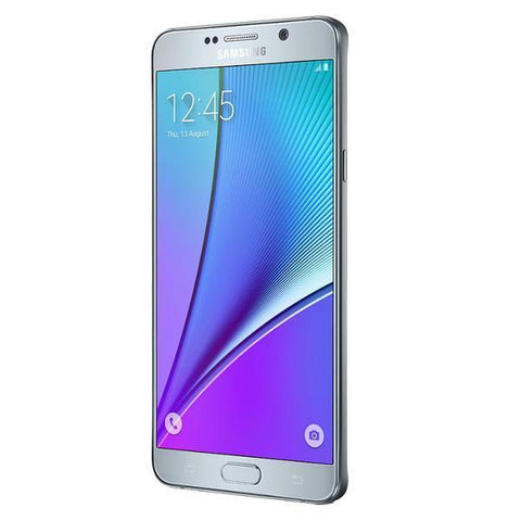 Refurbished Samsung Galaxy Note 5 in silver right side view