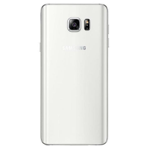 Refurbished Samsung Galaxy Note 5 in white rear view