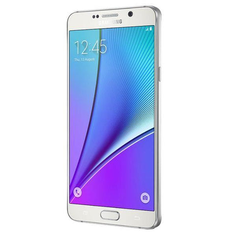 Refurbished Samsung Galaxy Note 5 in white right side view