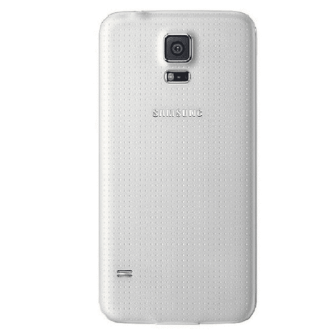 Refurbished Samsung Galaxy S5 in white rear view