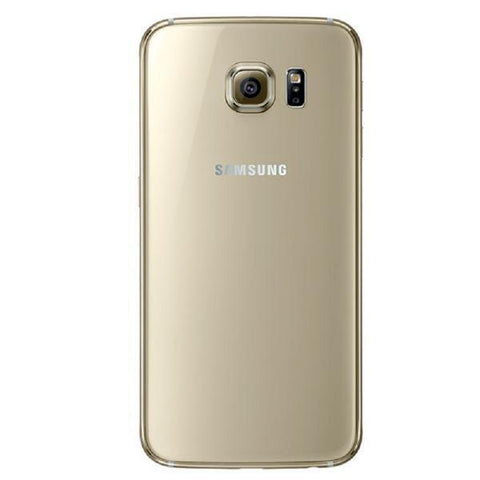 Refurbished Samsung Galaxy S6 in gold rear view