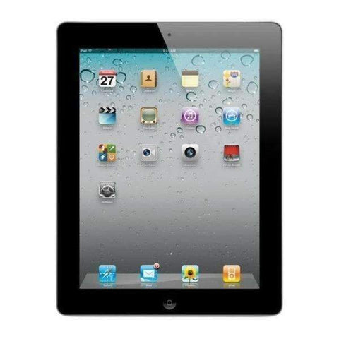 Refurbished Apple iPad 2 in black front view