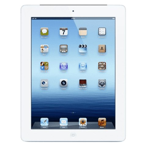 Refurbished Apple iPad 4 in white front view