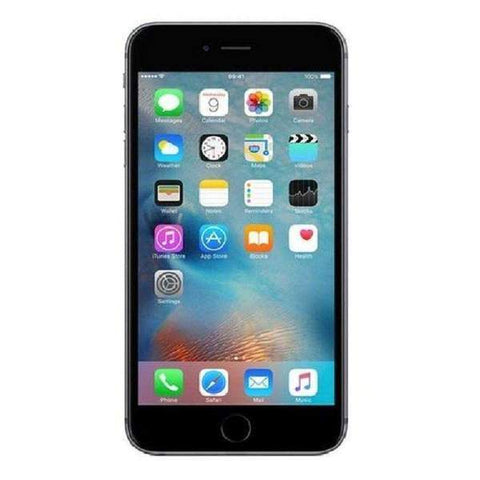 Refurbished Apple iPhone 6 Plus in space grey front view