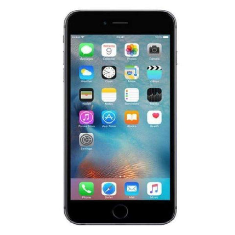 Refurbished Apple iPhone 6 in space grey front view