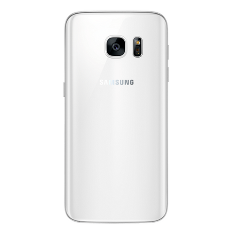 Refurbished Samsung Galaxy S7 in white rear view