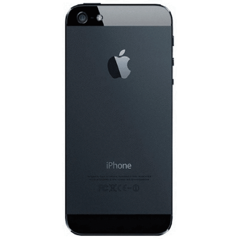 Refurbished Apple iPhone 5 in black rear view