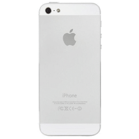 Refurbished Apple iPhone 5 in white rear view