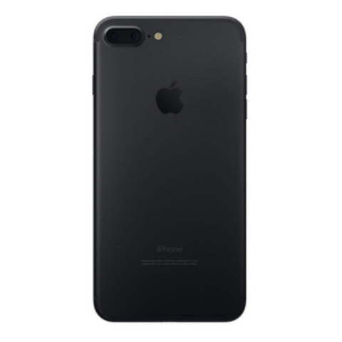 Refurbished Apple iPhone 7 Plus in black rear view