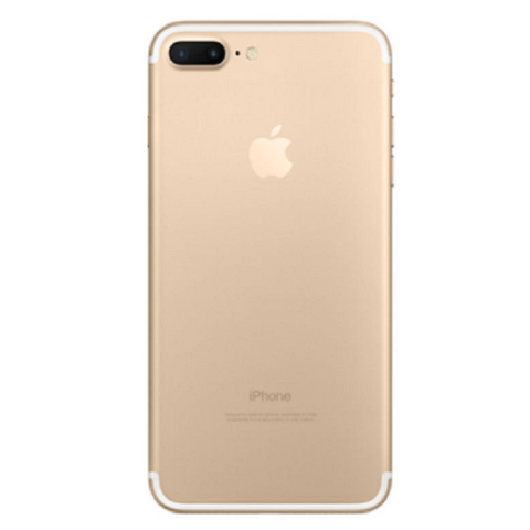 Refurbished Apple iPhone 7 Plus in gold rear view