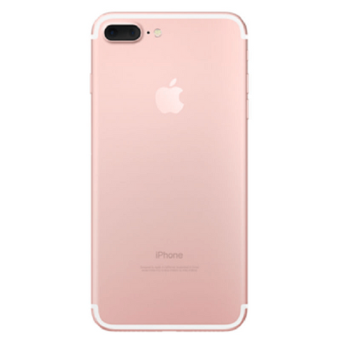 Refurbished Apple iPhone 7 Plus in rose gold rear view