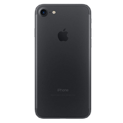 Refurbished Apple iPhone 7 in black rear view