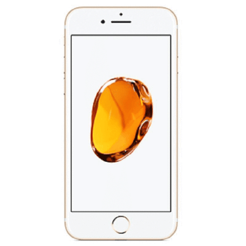 Refurbished Apple iPhone 7 in gold front view