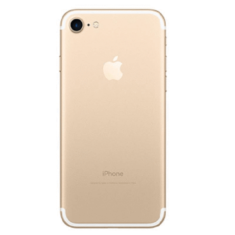 Refurbished Apple iPhone 7 in gold rear view