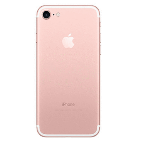 Refurbished Apple iPhone 7 in rose gold rear view