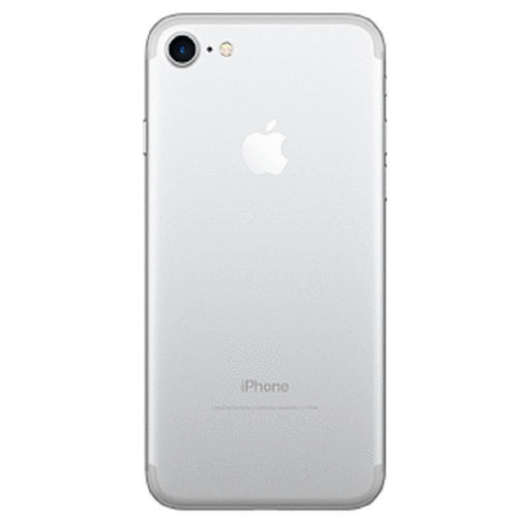 Refurbished Apple iPhone 7 in silver rear view