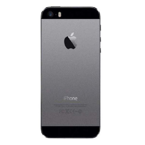 Refurbished Apple iPhone 5S in space grey rear view