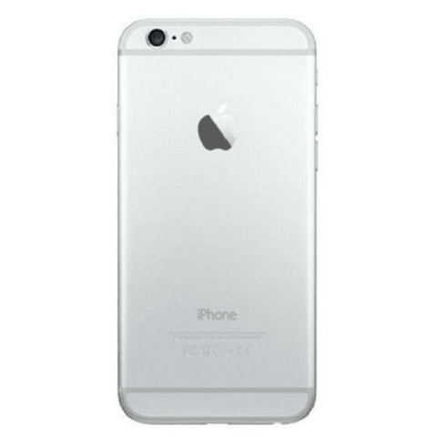 Refurbished Apple iPhone 6 Plus in silver rear view