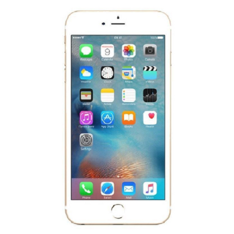 Refurbished Apple iPhone 6 in gold front view