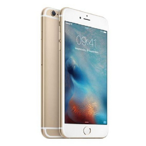 Refurbished Apple iPhone 6 in gold side front and rear view