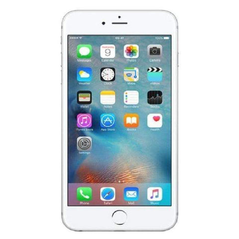 Refurbished Apple iPhone 6 in silver front view