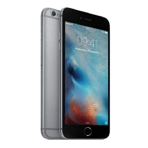 Refurbished Apple iPhone 6 in space grey side front and rear view