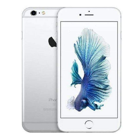 Refurbished Apple iPhone 6 Plus in silver front and rear view