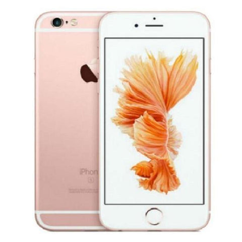 Refurbished Apple iPhone 6S in rose gold front and rear view