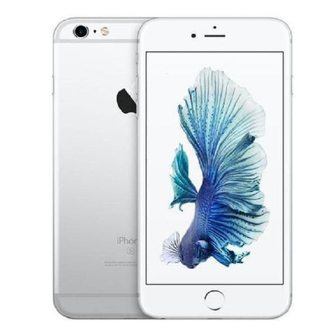 Refurbished Apple iPhone 6S in silver front and rear view