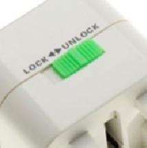 Universal Travel Power Plug Adapter White