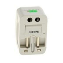 Universal Travel Power Plug Adapter White